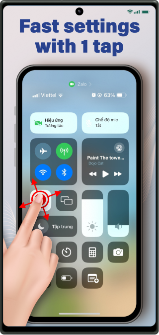Smartphone with GlobalInovation app interface